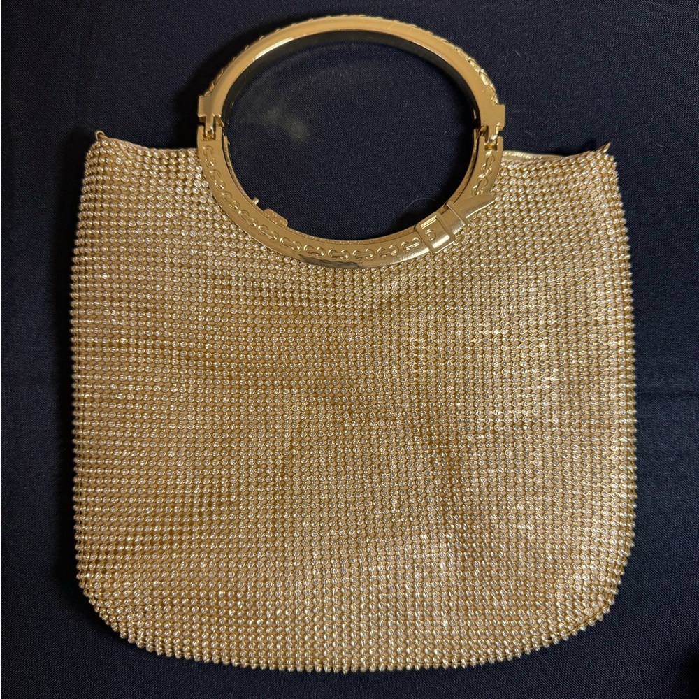 Gold, sparkling bag